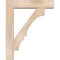 Ekena Millwork Balboa Block Smooth Bracket w/ Offset Brace, Douglas Fir, 7 1/2"W x 34"D x 42"H BKT0806X34X42BOA05SDF - alternate 2